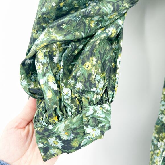 Batsheva X Laura Ashley Peasant Beaumaris Floral Dress Size 4 Sherwood Forest - Picture 5 of 10